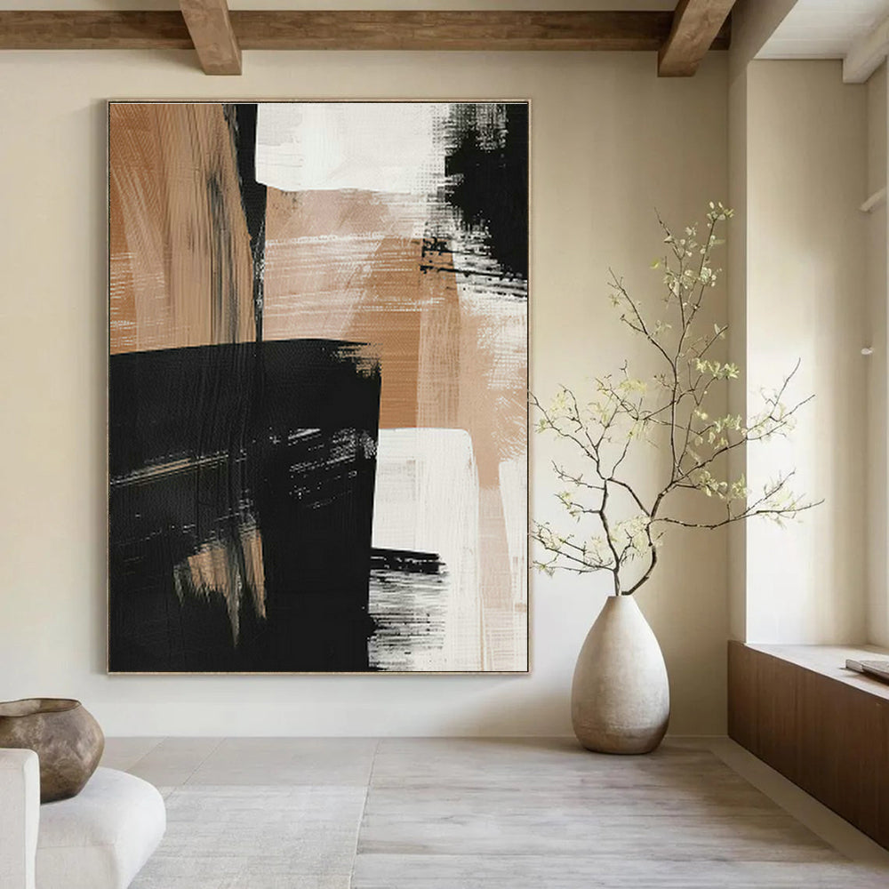 Grand - Sized Hand - Painted Abstract Murals for Cottage Living Room & Bedroom DLZ0659