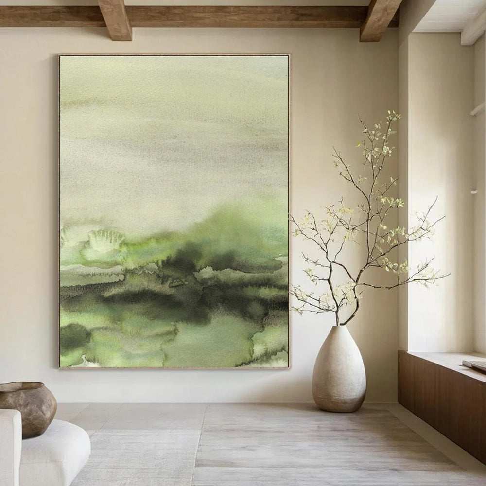 Hand - Painted Abstract Murals for Hallway and Cottage Entryway DLZ0521
