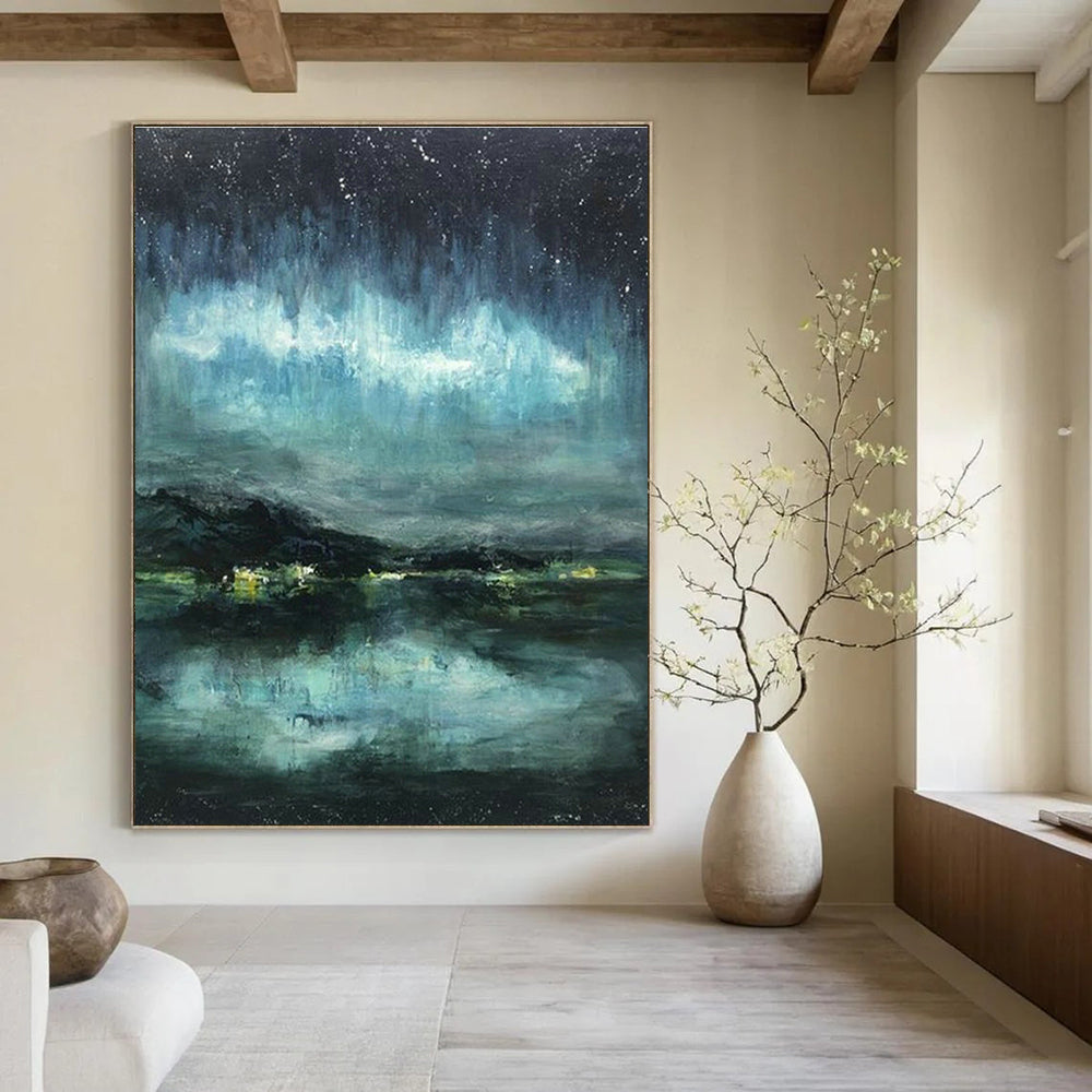Custom - Made Hand - Painted Abstract Canvases for Bedroom and Cottage Hallway DLZ0633