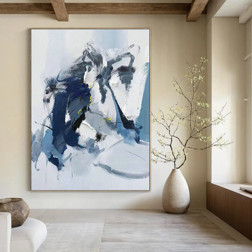 Large Custom Handmade Abstract Wall Art for Cottage Living Room & Dining Room DLZ1662