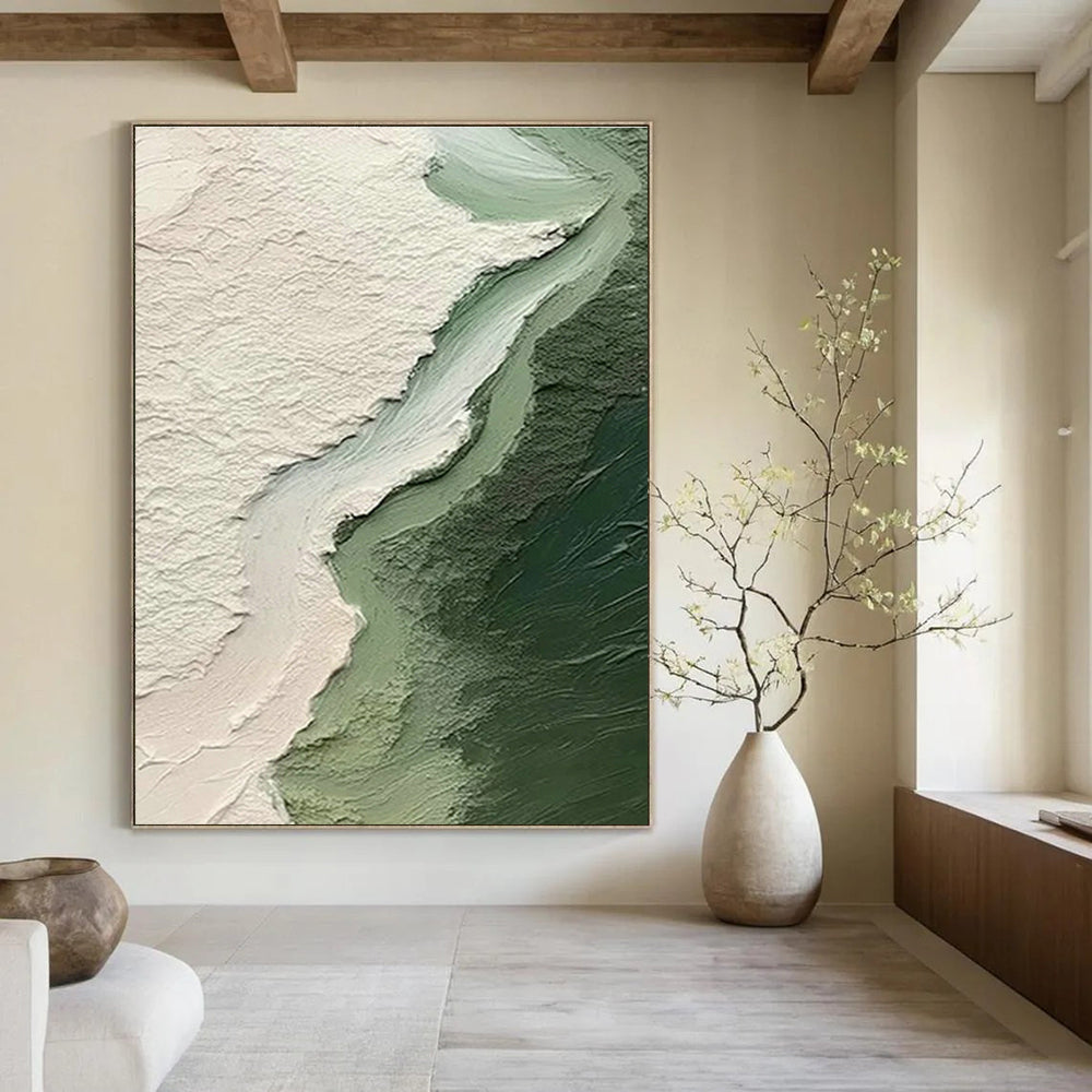 Custom - Themed Handmade Abstract Canvas for Cottage Office & Living Room DLZ1389