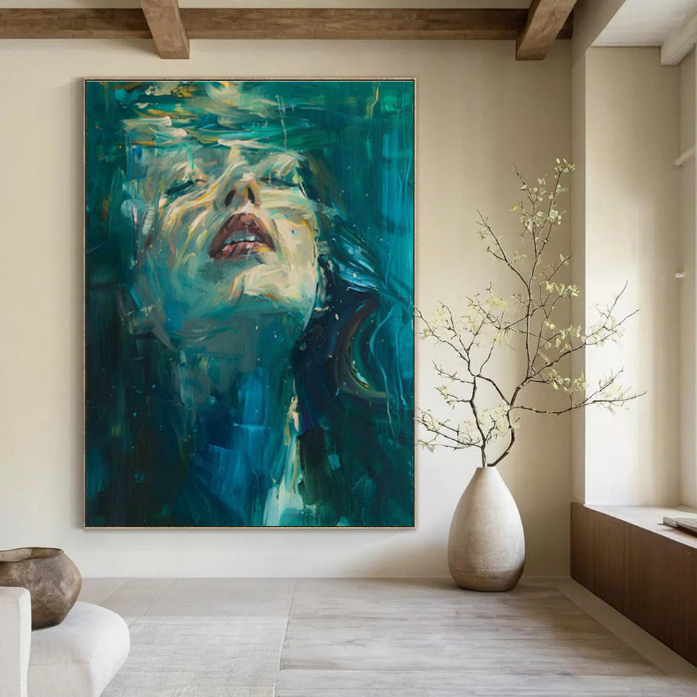Custom-Made Extra Large Abstract Art for Living Room & Entryway DLZ1190