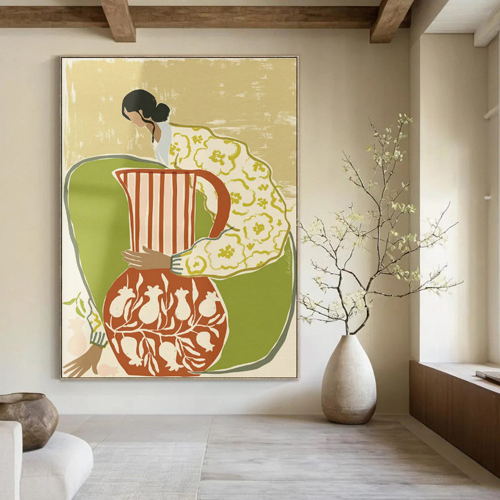 Massive Hand-Crafted Abstract Art for Office & Cottage Hallway DLZ1152