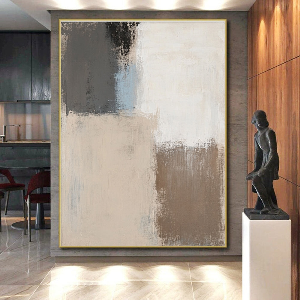 Muted Tone Abstract Painting with Soft Textures GER702