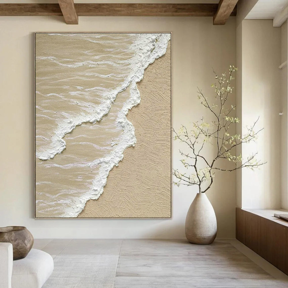 Large Hand-Painted Abstract Painting for Entryway and Bedroom DLZ1507