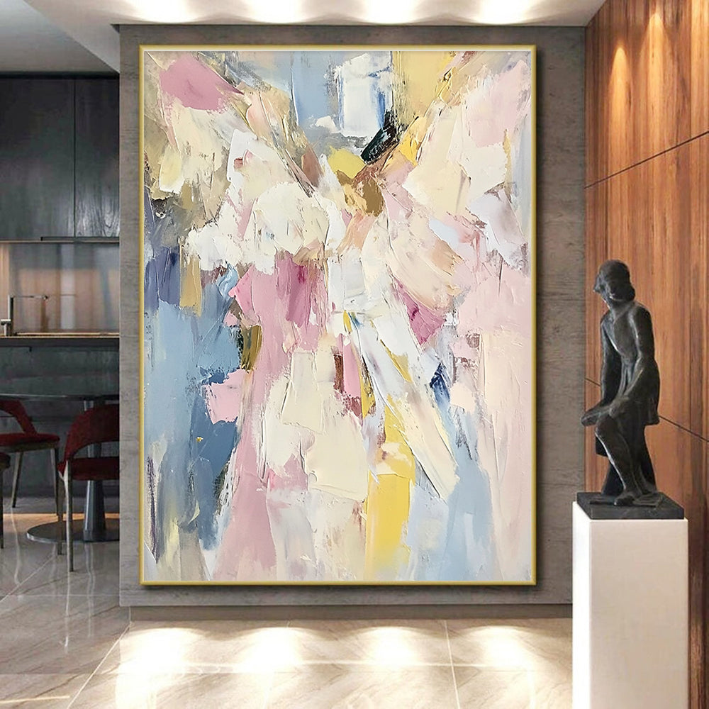 Pastel Abstract Painting with Soft Textures GER467