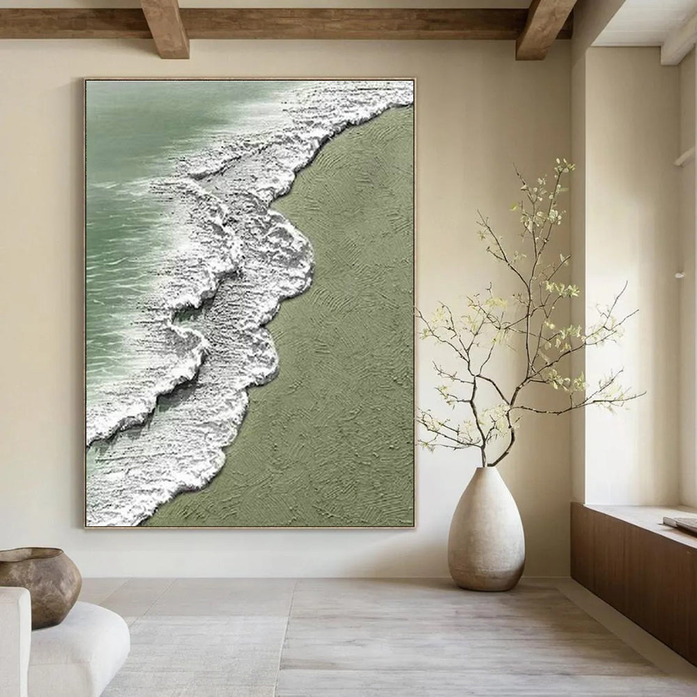 Handmade Abstract Wall Art for Cottage Living Room and Dining Room DLZ1484