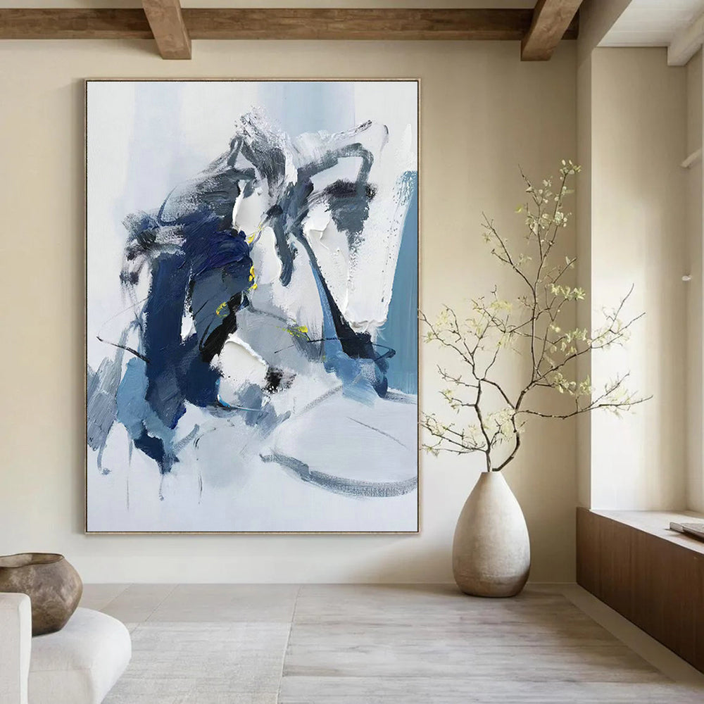 Abstract Hand - Painted Canvases for Living Room Coffee Tables and Dining Room Sideboards DLZ0790