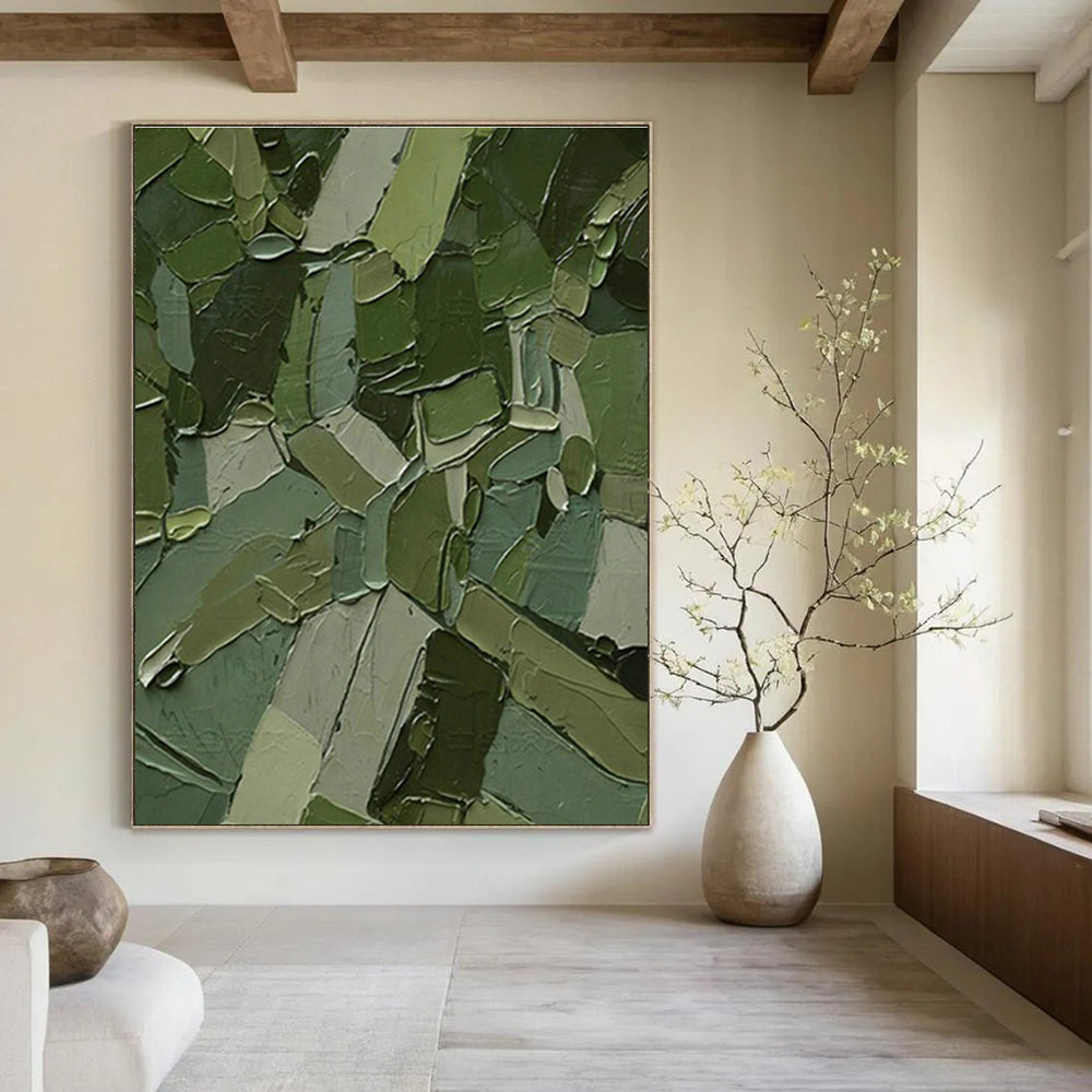 Oversized Custom Abstract Art for Cottage Living Room & Hallway DLZ1218