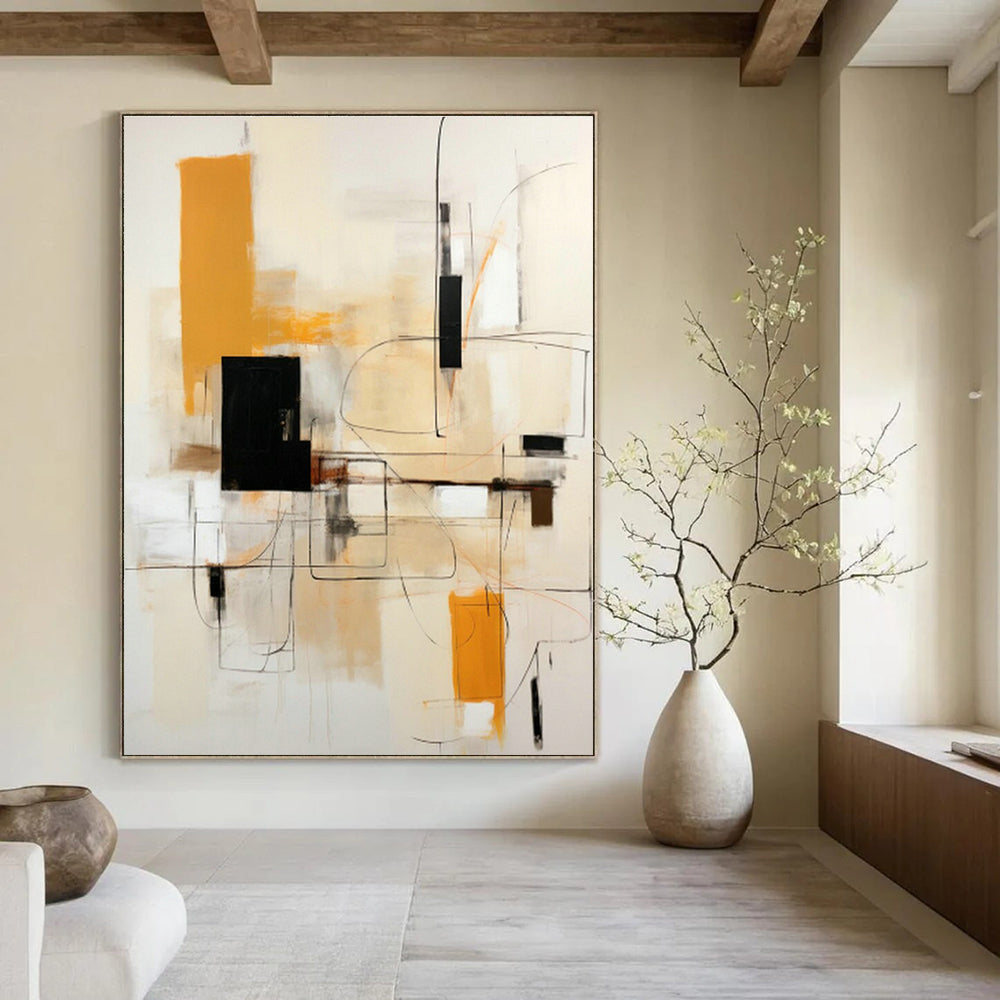 Vast Hand - Painted Abstract Murals for Hallway Staircase Landings & Cottage Outdoor Kitchens DLZ0612