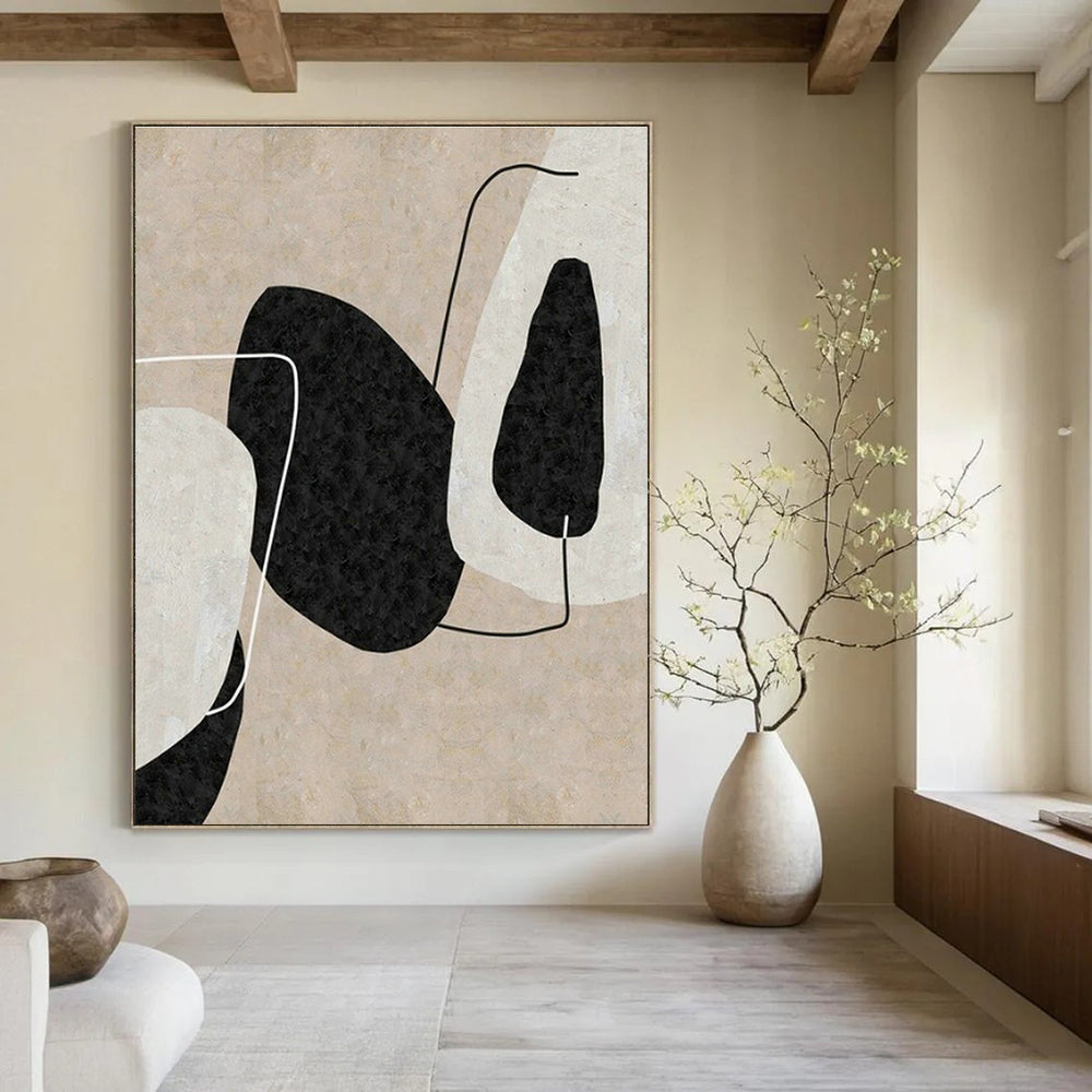 Large Handmade Abstract Canvas for Cottages & Dining Room DLZ2025