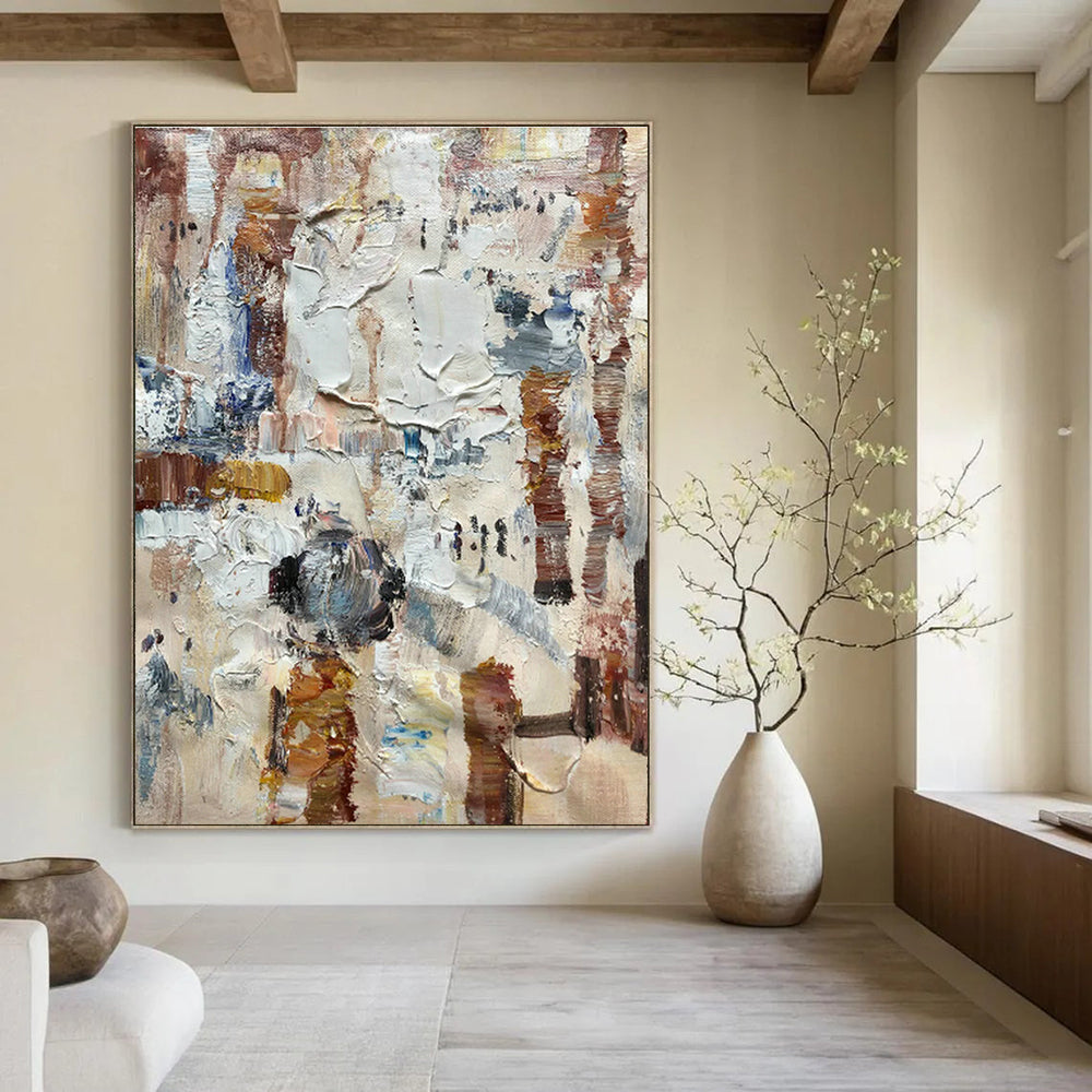 Extra - Spacious Hand-Painted Abstract Artwork for Office & Living Room DLZ1309