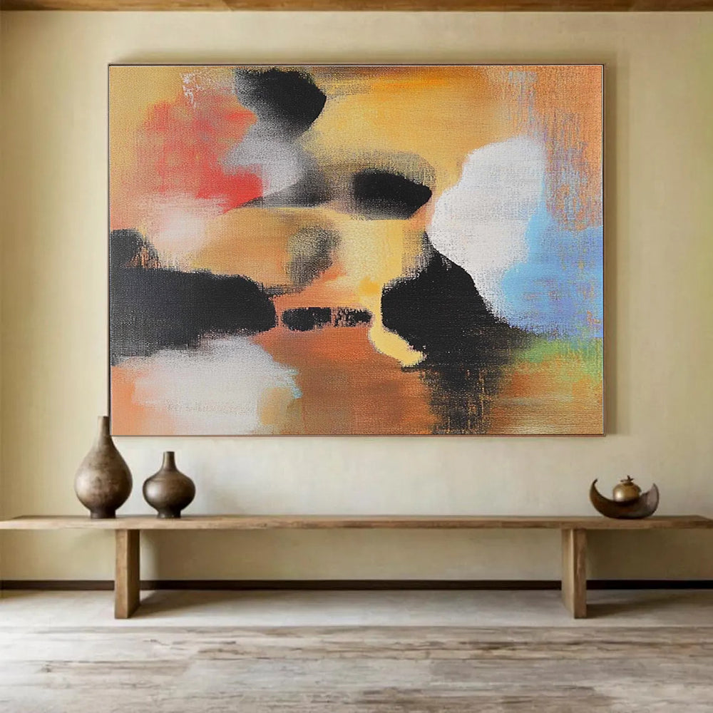Soft Color Abstract - Subtle Tonal Abstract Painting DYP002