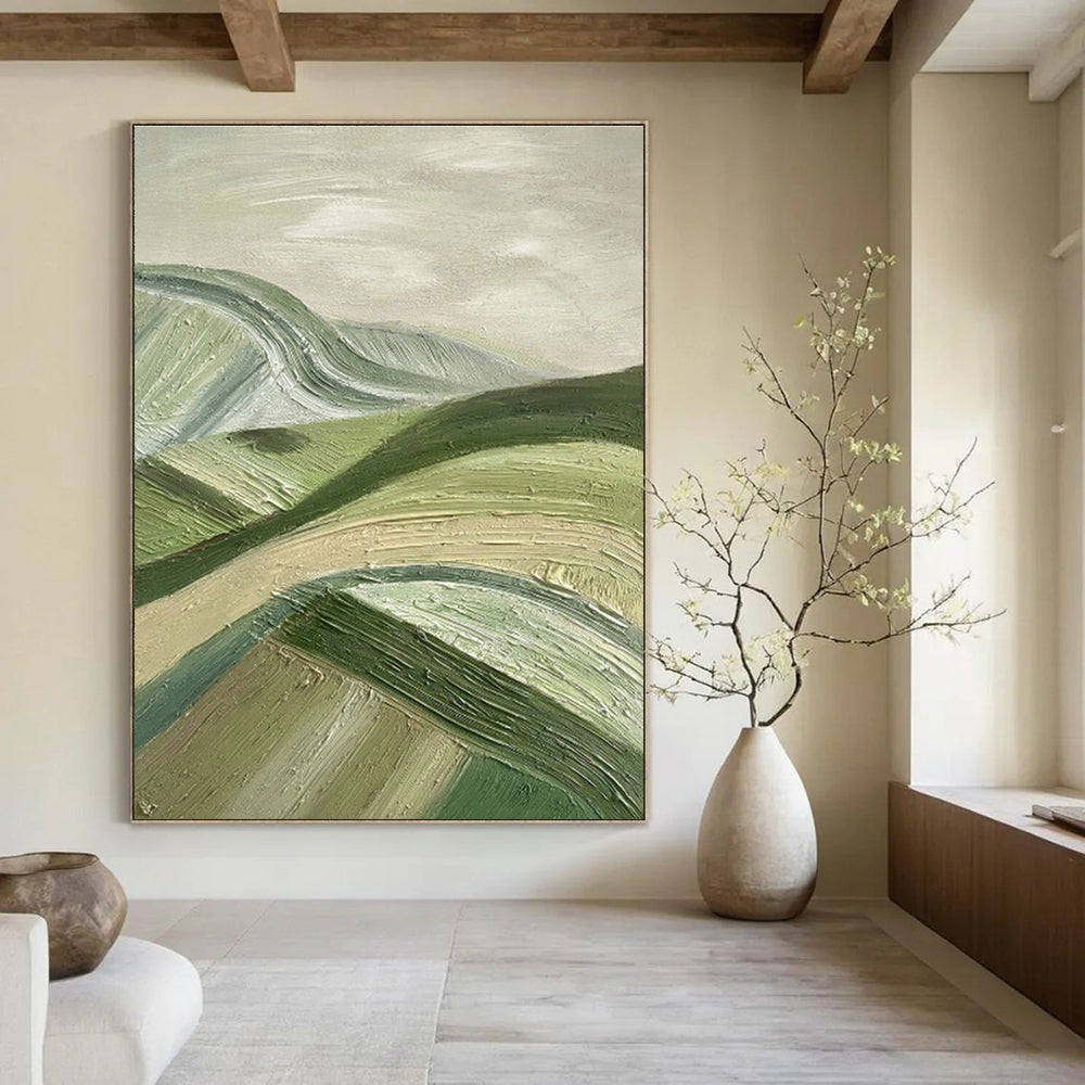 Massive Custom Abstract Paintings for Office Training Room Breakout Areas & Bedroom Reading Nooks with Daybeds DLZ0606