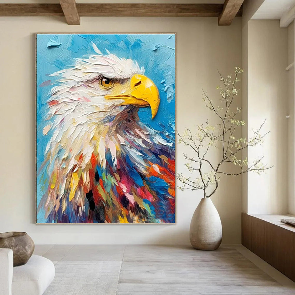 Gargantuan Bespoke Hand - Painted Abstract Canvas for Office & Living Room DLZ1067
