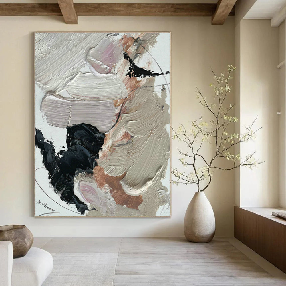 Hand - Painted Abstract Canvases for Cottage Dining Room Breakfast Nooks & Hallway Display Cases DLZ0823