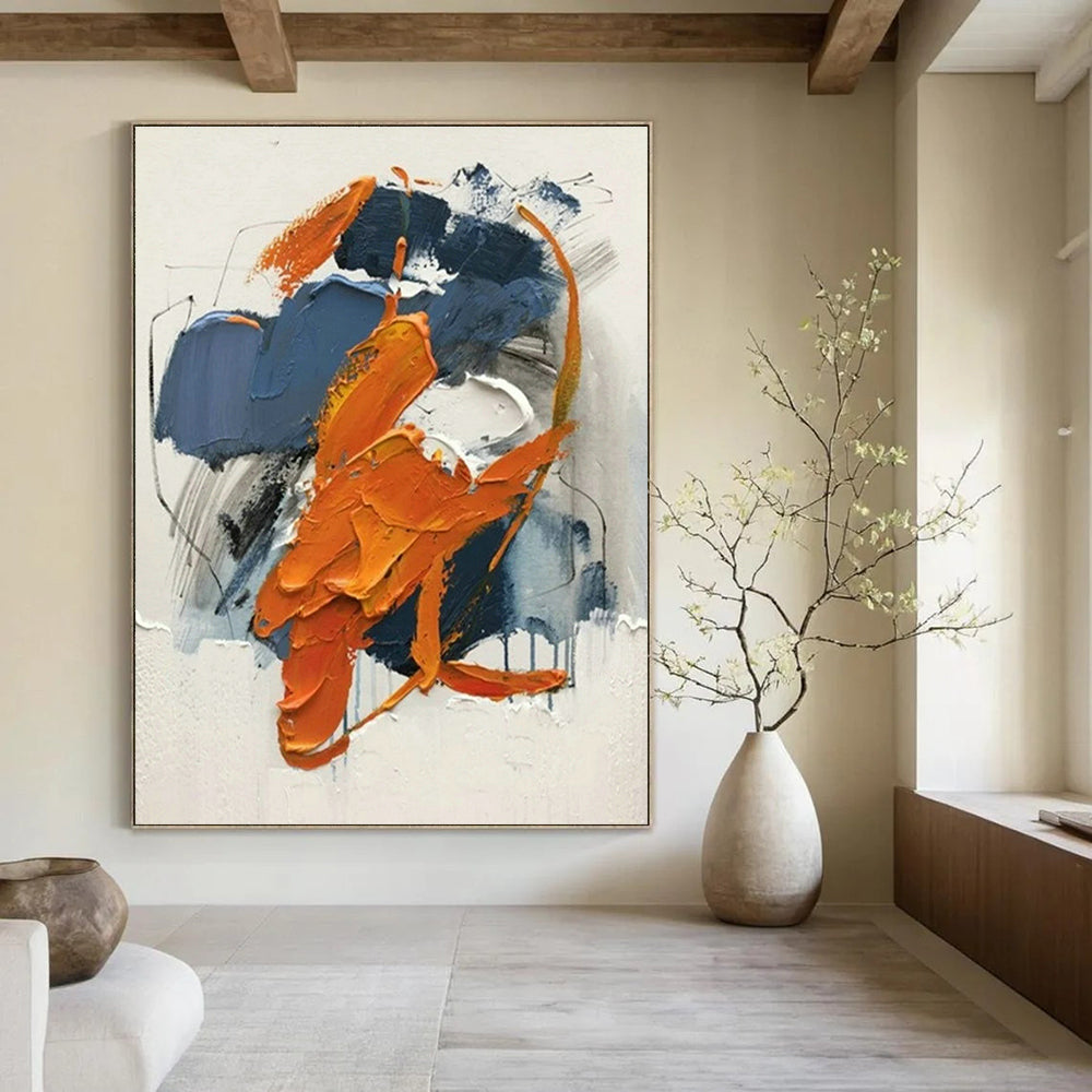 Hand-Crafted Abstract Painting for Office and Entryway DLZ1454