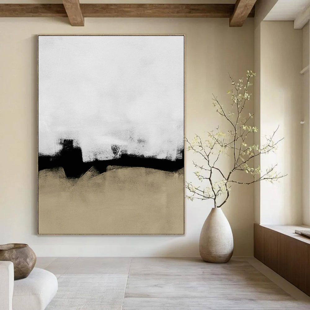 Handmade Abstract Geometric Artwork, Creating a Cozy and Comfortable Environment for Bedroom and Dining Room DLZ0972