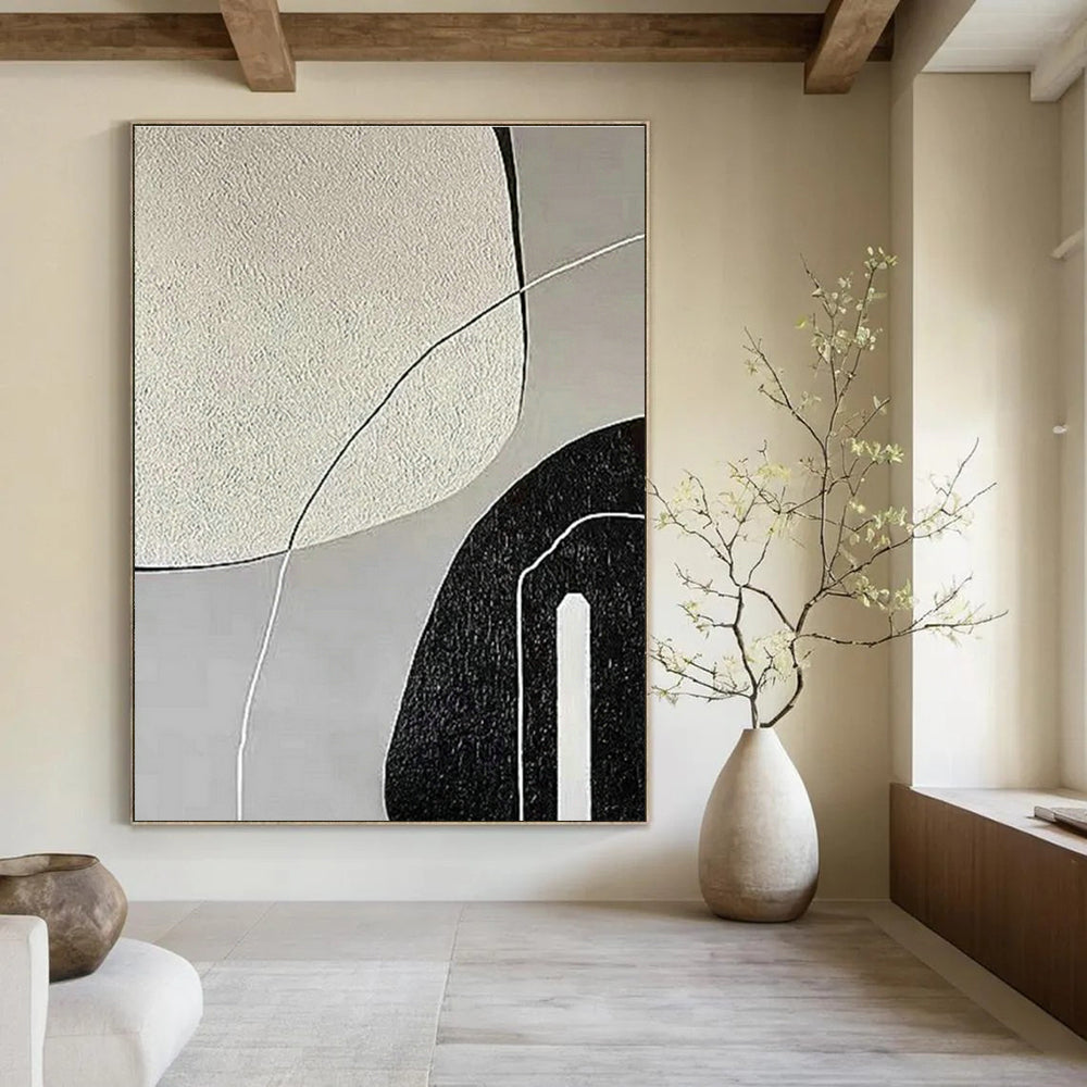 Extra-Vast Hand-Painted Abstract Wall Decor for Living Room & Cottage Office DLZ1146