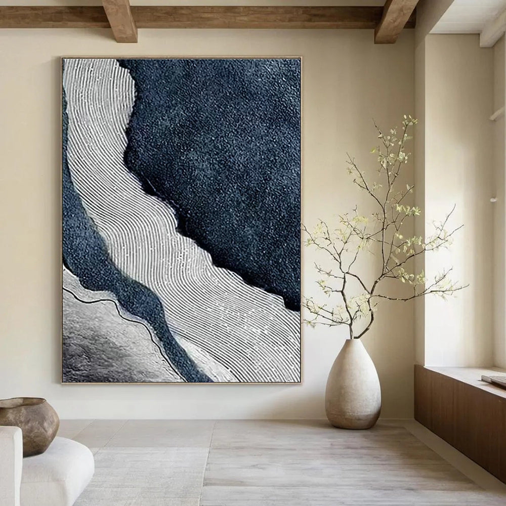 Stupendous Custom-Fit Hand Painted Abstract Canvas for Bedroom & Entryway DLZ2236