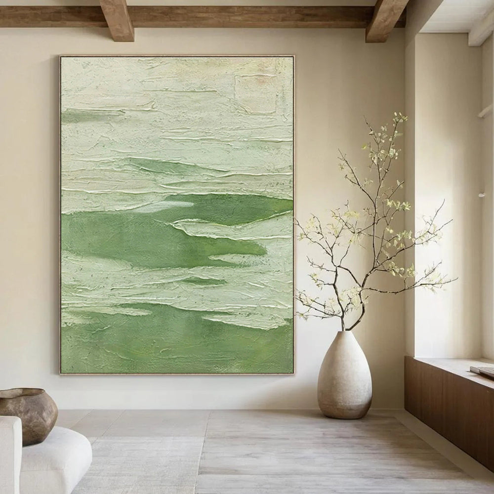 Massive Hand-Painted Abstract Canvas for Living Room & Entryway DLZ1224