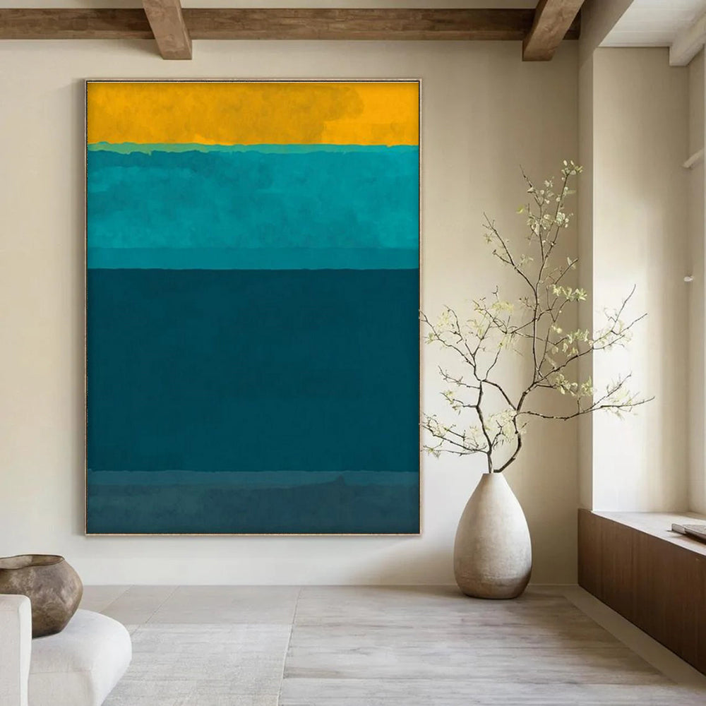 Oversized Handmade Abstract Wall Art for Dining Room & Living Room DLZ2323