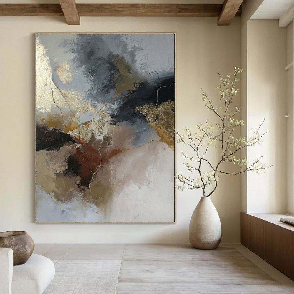 Oversized Bespoke Abstract Mural for Living Room & Hallway DLZ1024