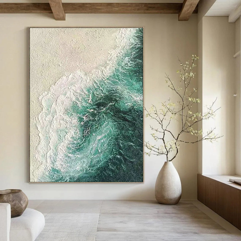 Oversized Abstract Paintings for Living Room Entertainment Center Media Storage Doors & Office Copy Room Supply Cabinet Fronts DLZ0874