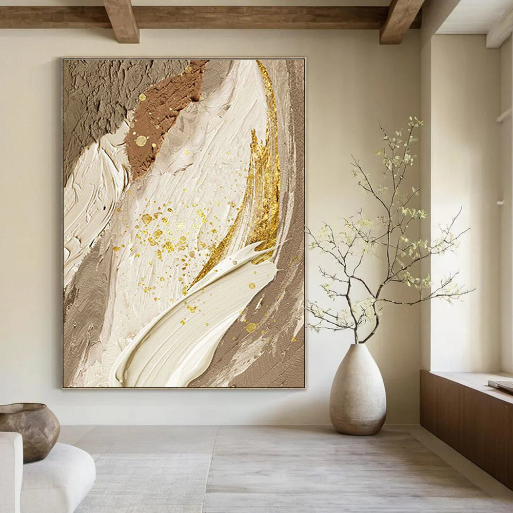 Enormous Custom-Built Hand Painted Abstract Canvas for Hallway & Entryway DLZ2177