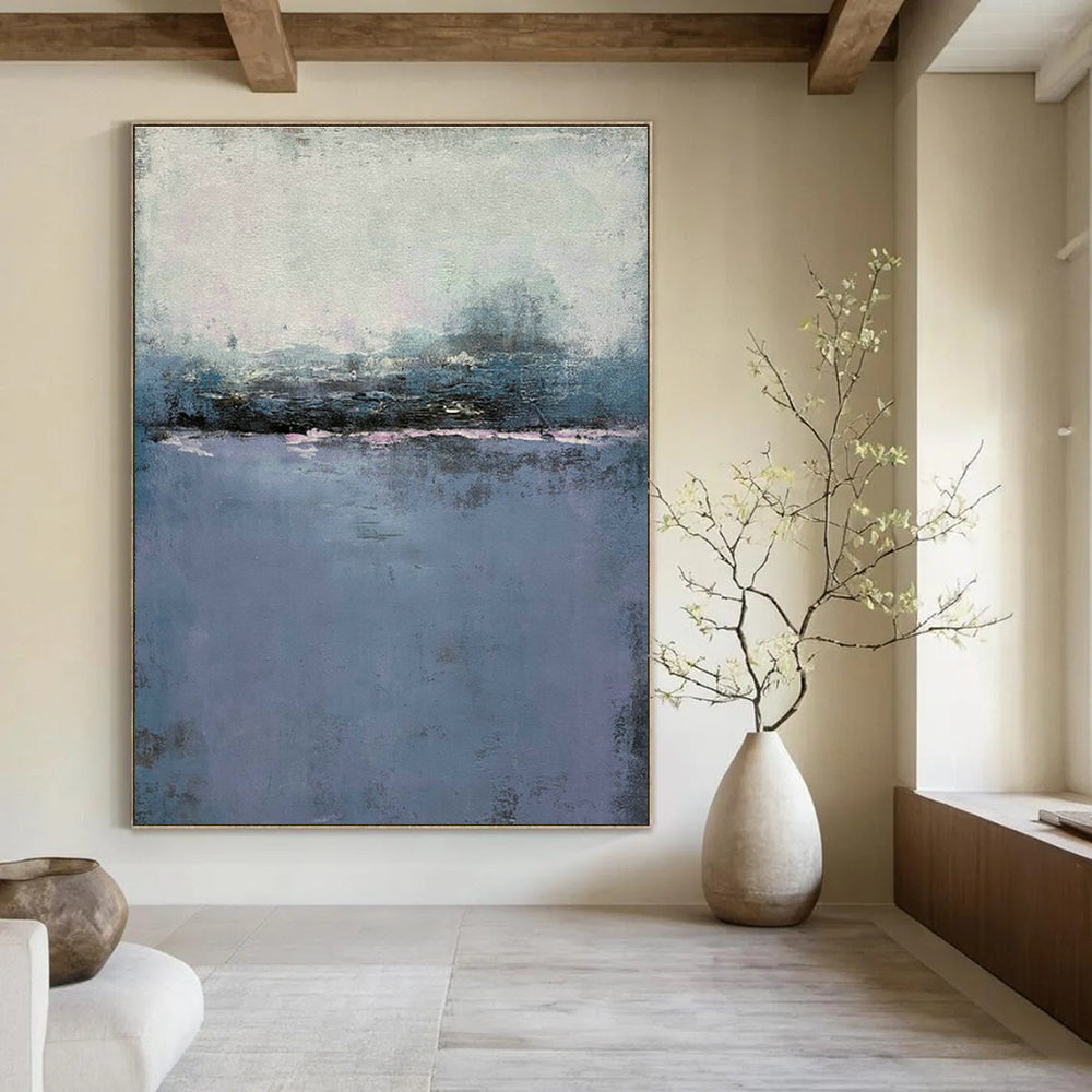 Monumental Hand-Painted Abstract Canvas for Office & Living Room DLZ1231