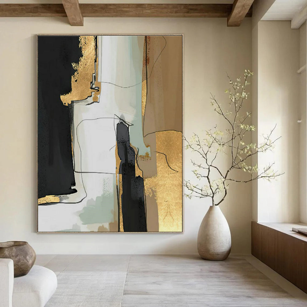 Immense Tailored Hand Painted Abstract Art for Hallway & Entryway DLZ2224