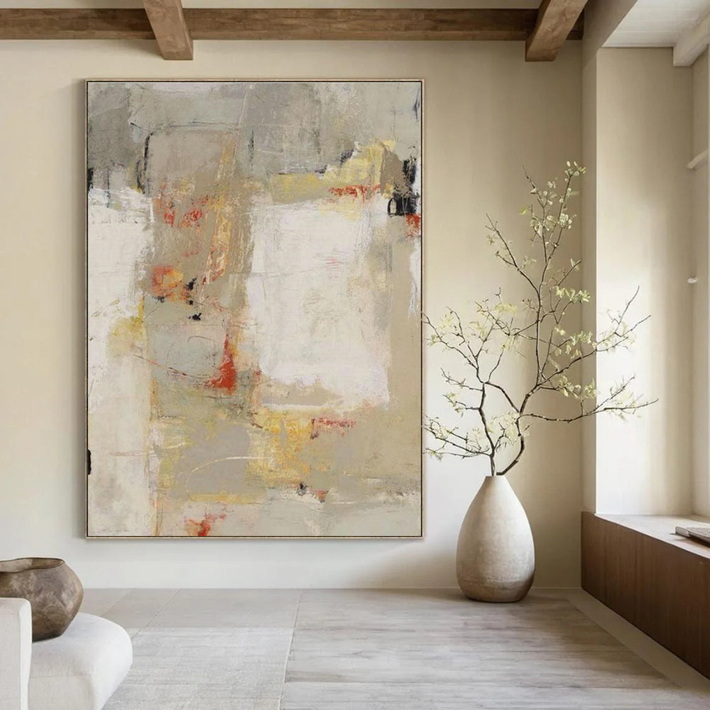 Oversized Tailored Handmade Abstract Canvas for Cottage and Bedroom DLZ2150