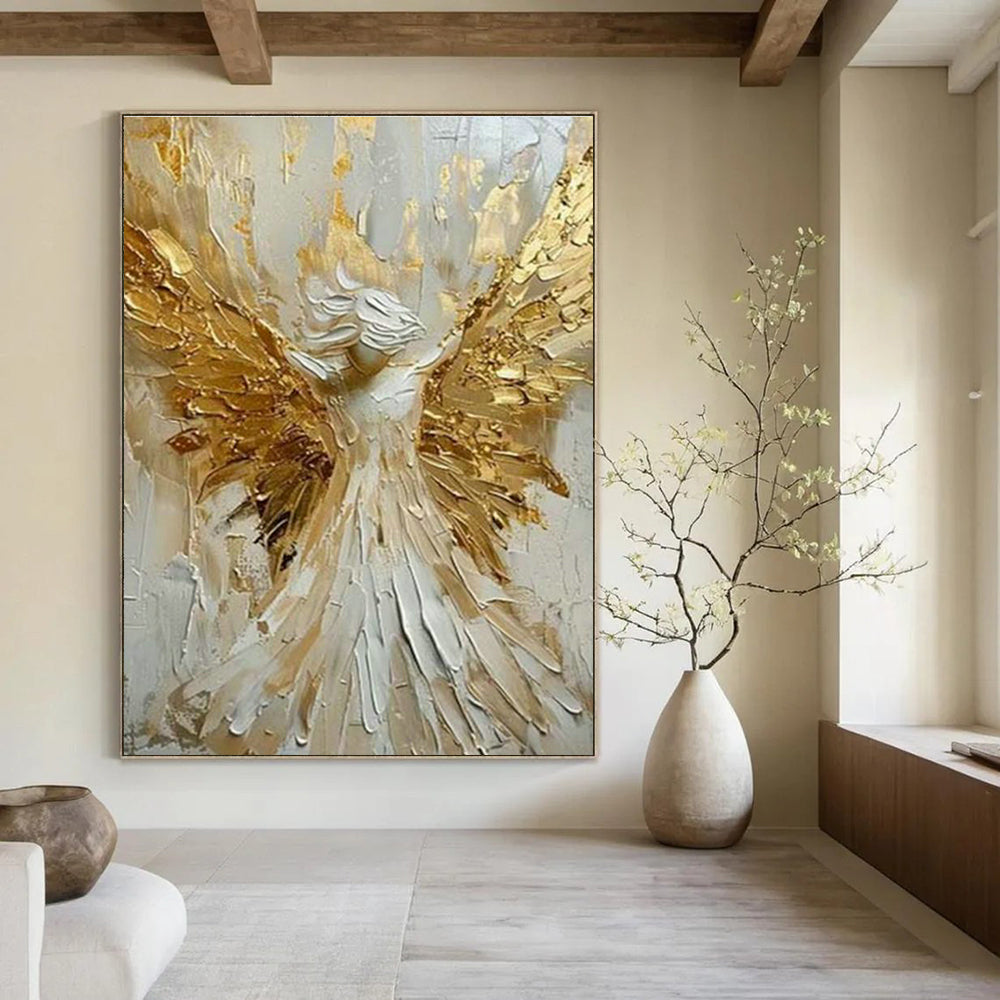 Extra - Large Custom Hand - Painted Abstract Painting for Dining Room, Elevate the Dining Experience DLZ0359