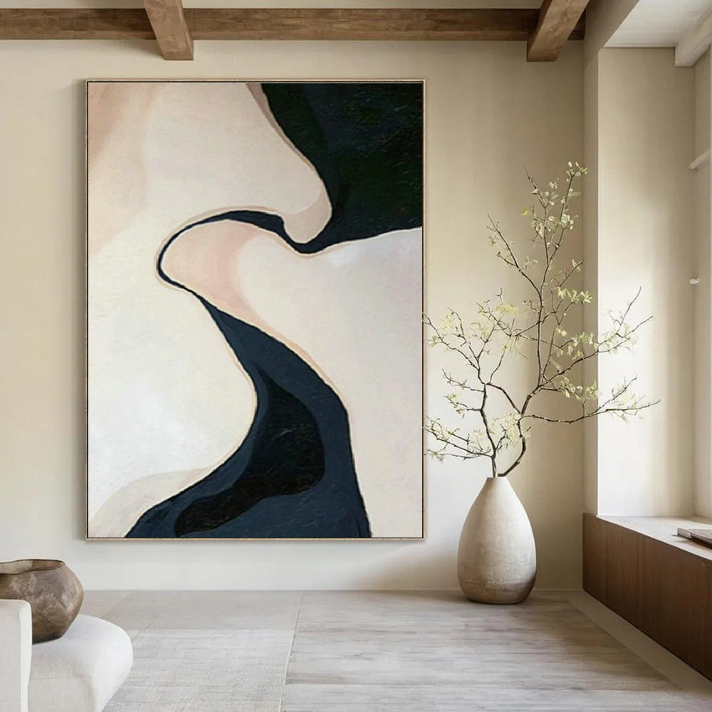 Large Handmade Abstract Painting for Office & Cottage Entryway DLZ1127