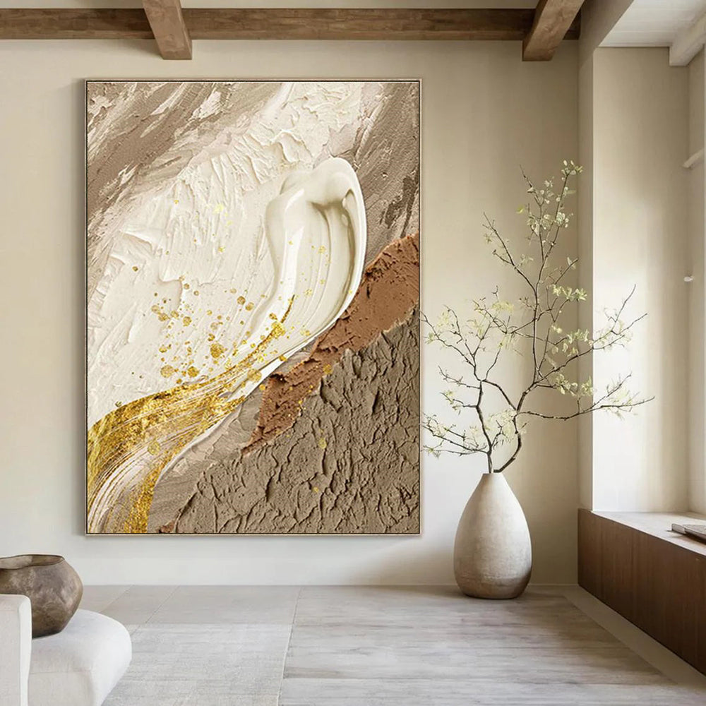 Ginormous Custom-Sized Handmade Abstract Painting for Bedroom & Dining Room DLZ2187