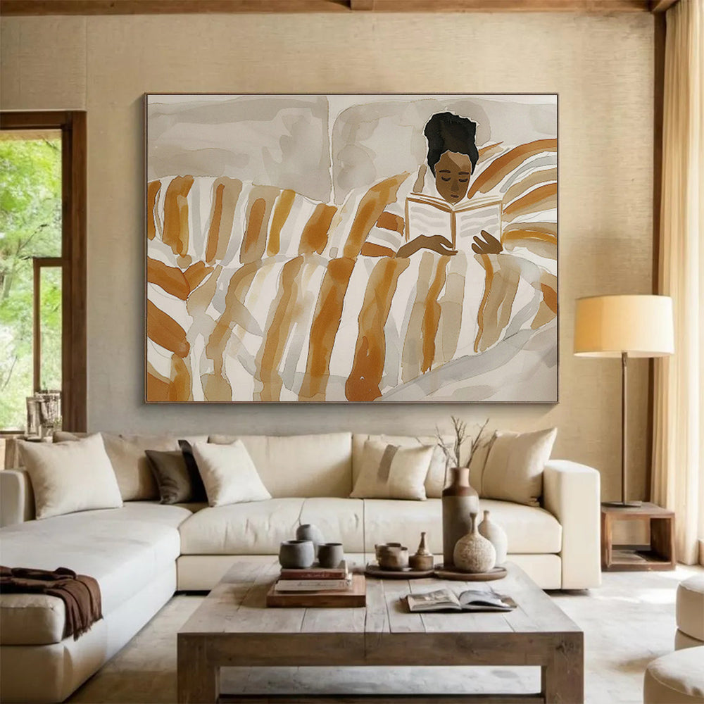 Customizable Space Solar Power Station Giant Abstract Hand Painting DLZ2614