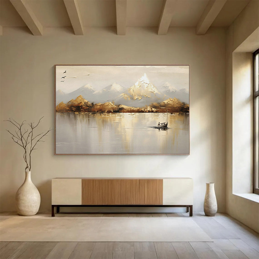 Custom-Made Vertical Factory Large Abstract Hand Painting DLZ2542