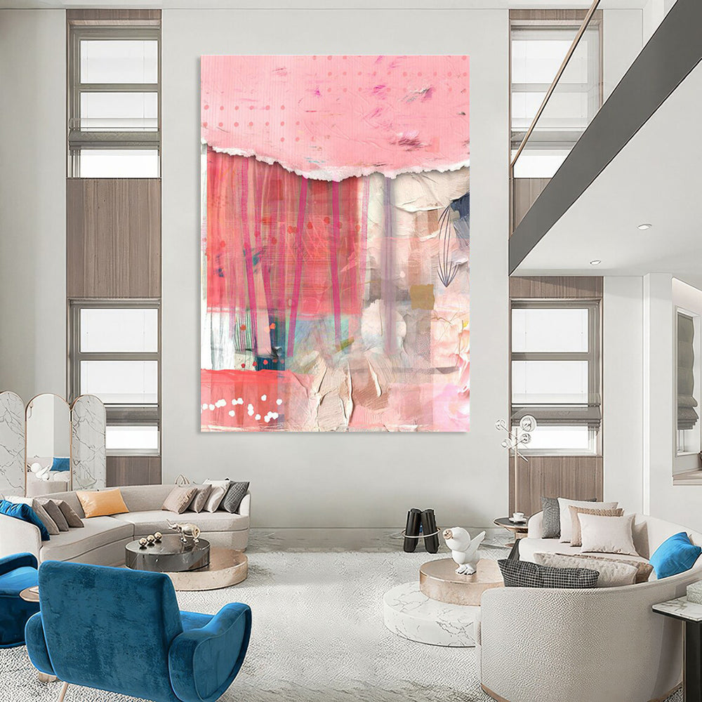 Immersive Large Custom Hand-Painted Abstract Painting - Themed Decoration for Theme Parks  DLZ0152