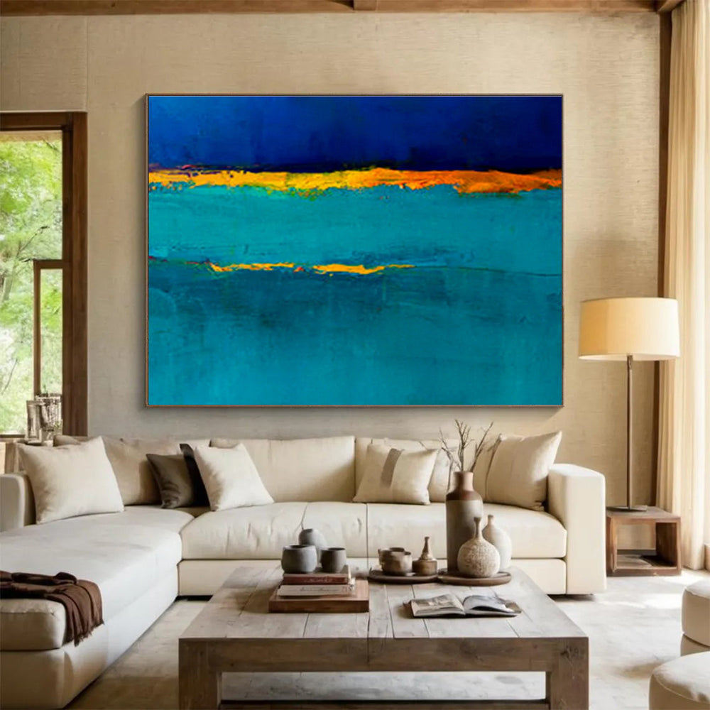 Custom Giant Abstract Hand Painting for Medical Research Lab DLZ2767