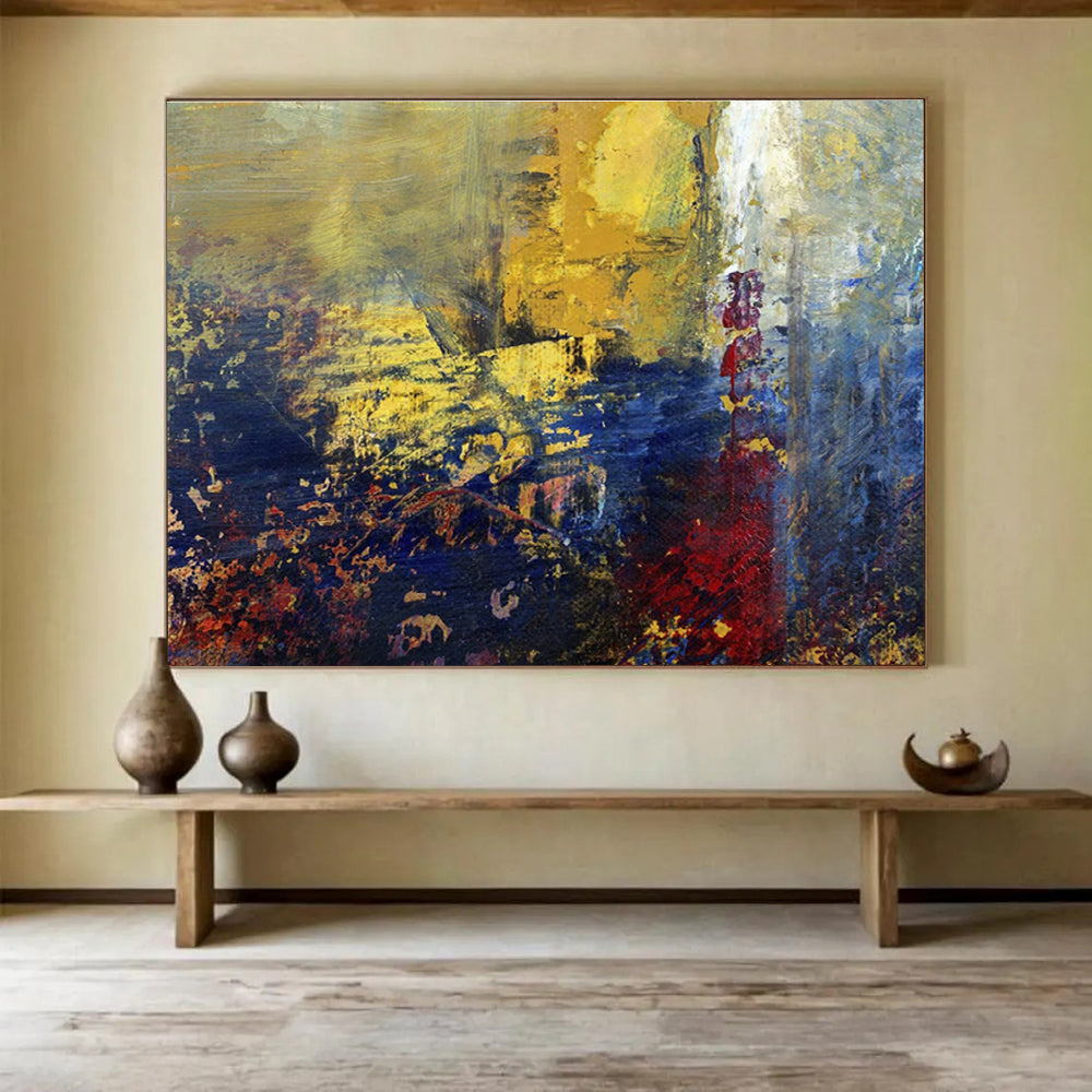 Tailored High-Altitude Wind Energy Farm Giant Abstract Hand Painting DLZ2577
