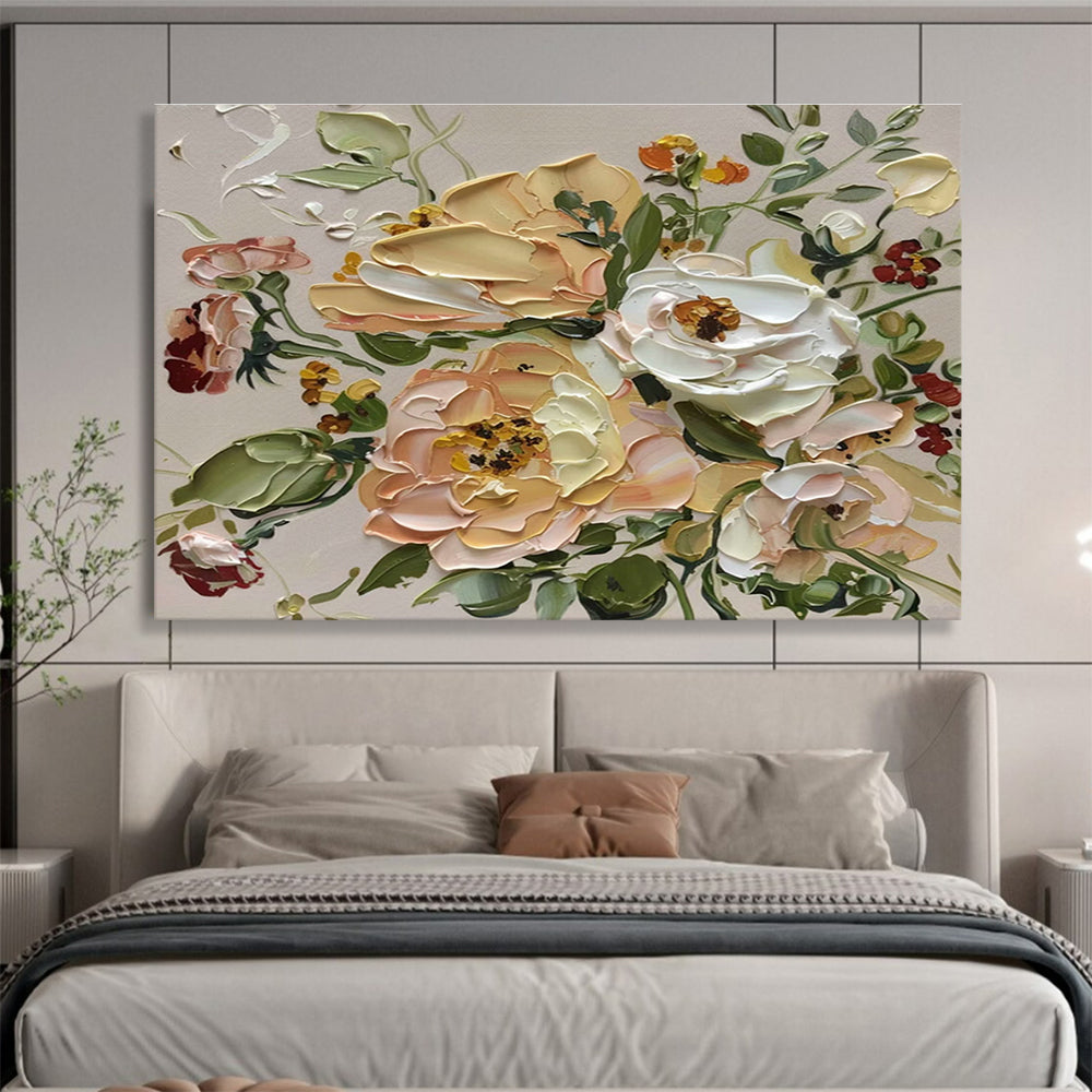 Large-Size Custom Abstract Hand Painting for Urban Vertical Aquaponics Fish - Plant Symbiosis Optimization Facility DLZ3208