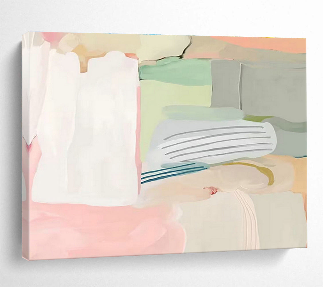 Oversized Custom Hand-Painted Abstract Art for Cargo Ship Captain's Quarters DLZ2796