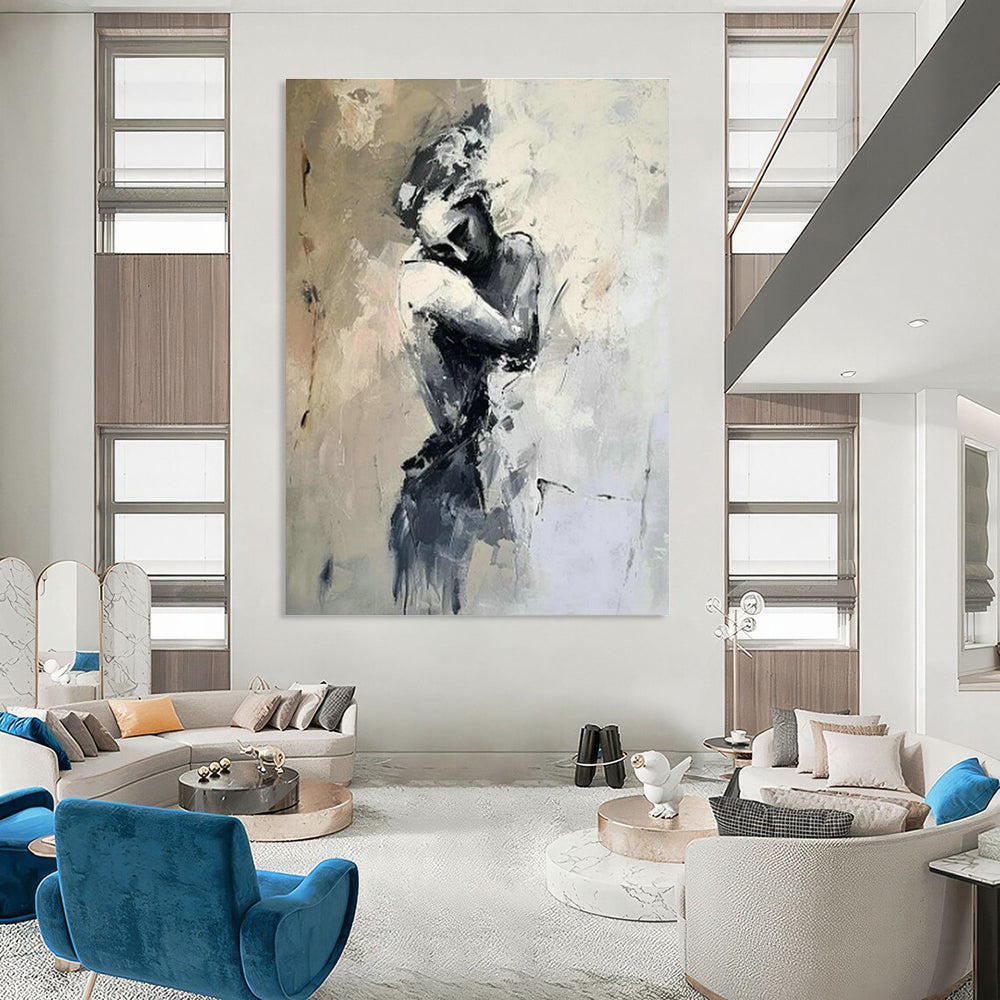 Extra Large Custom Handmade Abstract Painting for Urban Bike Repair Shops  DLZ0109