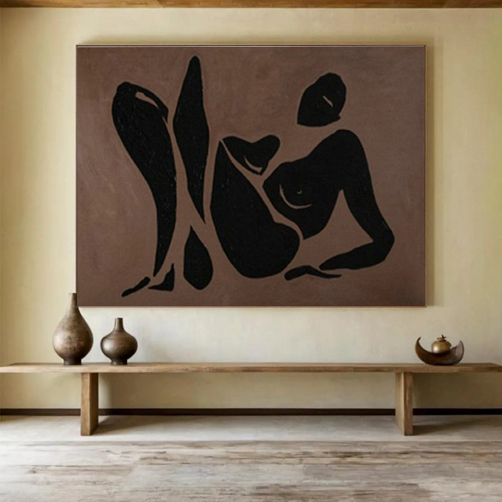 Large Custom Abstract Hand-Painted Art for Underwater Archaeological Artifact Conservation and Display Museum DLZ3127