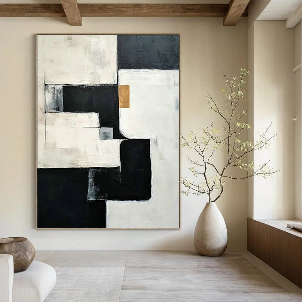 Large-Scale Custom Hand-Painted Abstract Painting - Exclusive Art Decoration for Living Rooms  DLZ0118