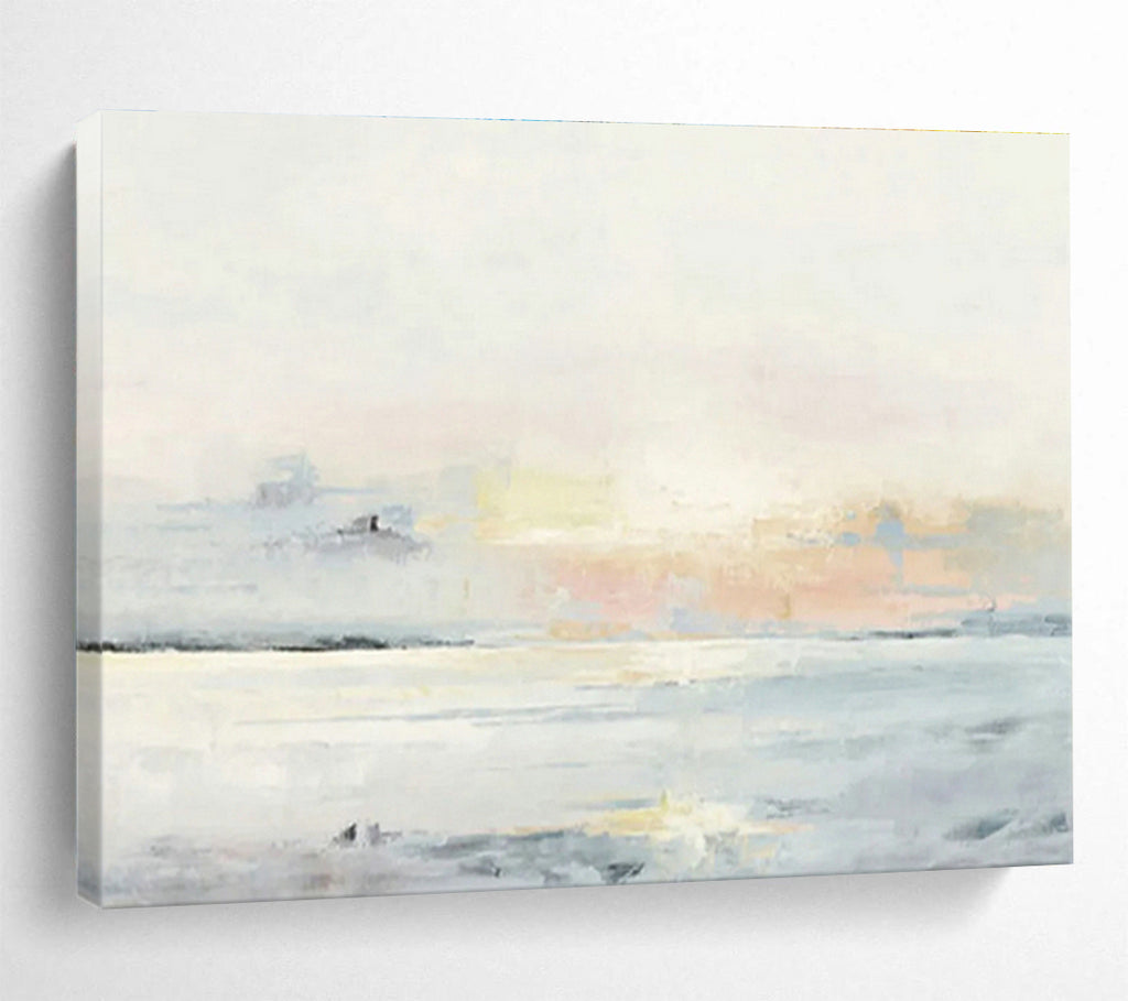 Large-Size Custom Hand-Painted Abstract Painting for Air Traffic Control Tower DLZ2790