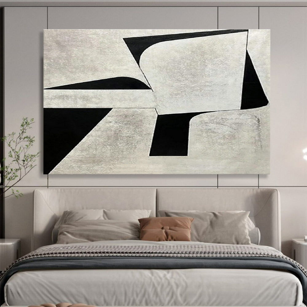 Large-Size Custom Abstract Hand Painting for Desert Solar-Powered Irrigation Control Room DLZ2966