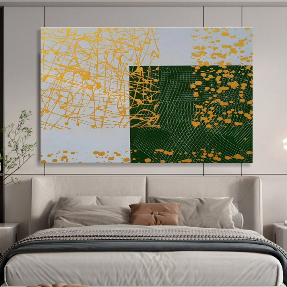 Custom-Made Giant Abstract Hand Painting for Reception Area DLZ2691