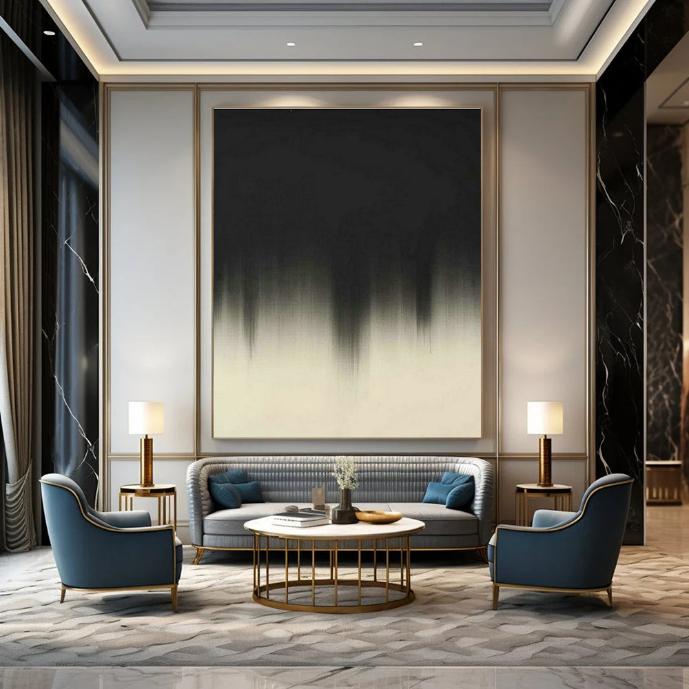 Enormous Custom Hand-Painted Abstract Painting - Artisanal Spirit for Handmade Soap Boutiques  DLZ0249