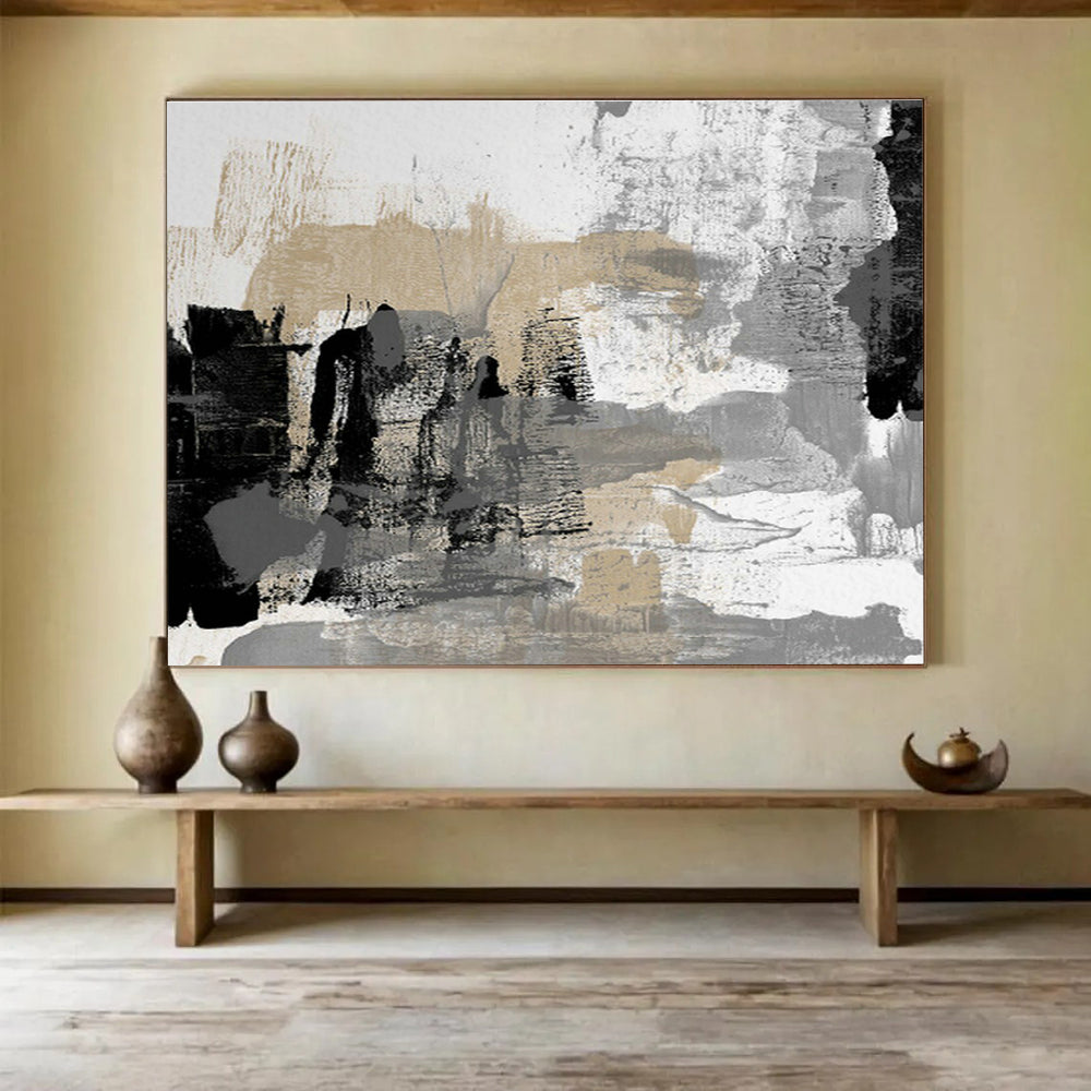 Oversized Custom Hand-Painted Abstract Art for Sustainable Forestry Management Center DLZ2832